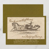 Thanksgiving Uitnodiging - Groen (Voorkant / Achterkant)