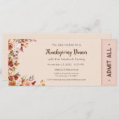 Thanksgiving Uitnodiging, Thanksgiving Diner Uitno Kaart (Voorkant / Achterkant)