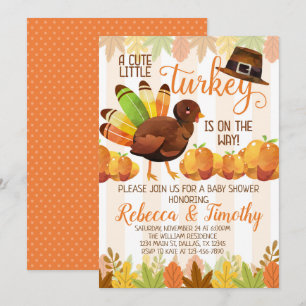 Thanksgiving - uitnodiging tot Baby shower van Tur