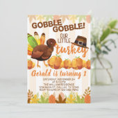 Thanksgiving uitnodiging tot het indienen van zond (Staand voorkant)