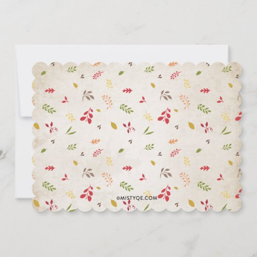 Thanksgiving - Uitnodiging tot het vieren van de o (Achterkant)