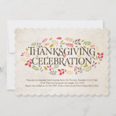 Thanksgiving - Uitnodiging tot het vieren van de o (Voorkant)