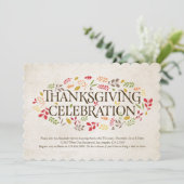 Thanksgiving - Uitnodiging tot het vieren van de o (Staand voorkant)