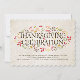 Thanksgiving - Uitnodiging tot het vieren van de o