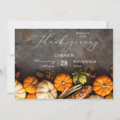 Thanksgiving Uitnodiging tot inwendige pompoen (Voorkant)