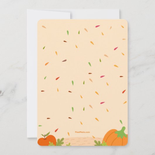 Thanksgiving uitnodiging Turkije (Achterkant)