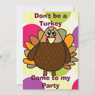 Thanksgiving uitnodiging Turkije