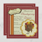 Thanksgiving — uitnodiging voor binnenschroefboek (Voorkant / Achterkant)