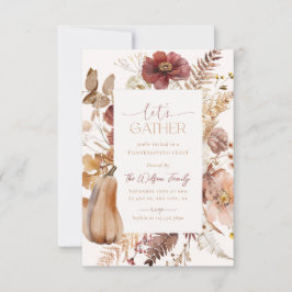 Thanksgiving uitnodiging Vriendschapsdiner