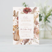 Thanksgiving uitnodiging Vriendschapsdiner (Staand voorkant)