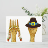 Thanksgiving Uitnodigingen (Staand voorkant)