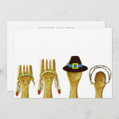 Thanksgiving Uitnodigingen (Voorkant / Achterkant)