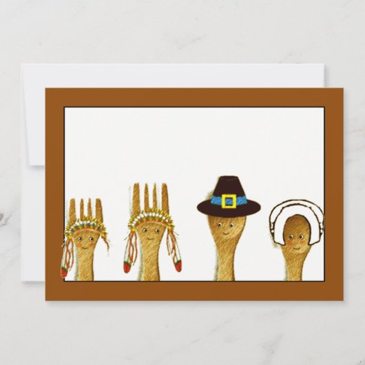 Thanksgiving Uitnodigingen (Voorkant)