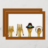 Thanksgiving Uitnodigingen (Voorkant / Achterkant)