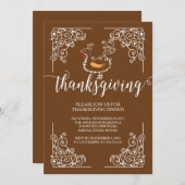  Thanksgiving uitnodigingen binnenpartij (Voorkant / Achterkant)