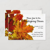 Thanksgiving uitnodigingen in het binnenland najaa (Voorkant / Achterkant)