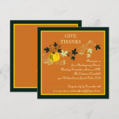 Thanksgiving uitnodigingen tot het indienen van oo (Voorkant / Achterkant)