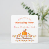 Thanksgiving uitnodigingskaart kaart (Staand voorkant)