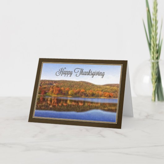 Thanksgiving Uitzicht Feestdagen Kaart (Voorkant)