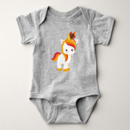 Thanksgiving Unicorn, Cute Unicorn, Feathers Romper