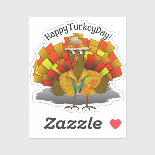 Thanksgiving Vacature Turkije Sticker (Vel)