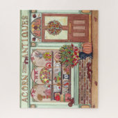 Thanksgiving Vakantie Antiek Winkel met Eekhoorns Legpuzzel (Verticaal)