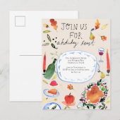 Thanksgiving Vakantie Diner Uitnodiging (Voorkant / Achterkant)