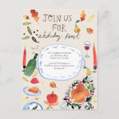 Thanksgiving Vakantie Diner Uitnodiging (Voorkant)