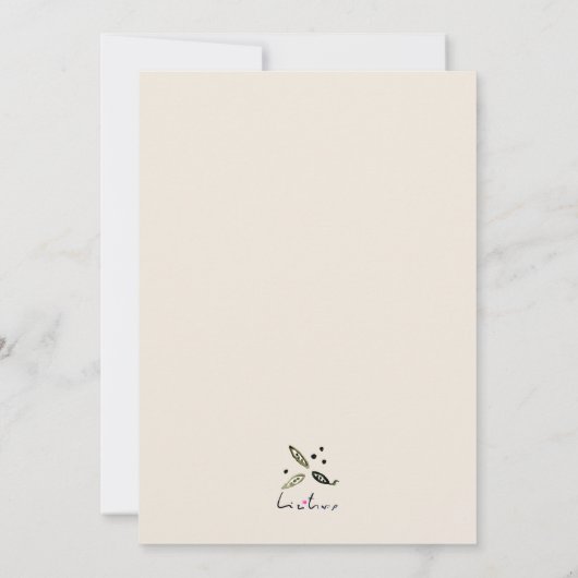 Thanksgiving Vakantie Diner Uitnodiging (Achterkant)