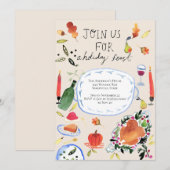 Thanksgiving Vakantie Diner Uitnodiging (Voorkant / Achterkant)