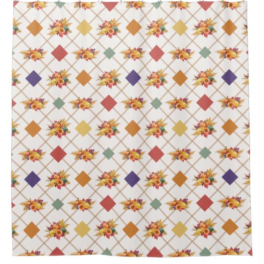 Thanksgiving Vakantie Douche Gordijn (Voorkant)