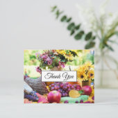 Thanksgiving-vakantie Herfst Oogst Dank U Briefkaart (Staand voorkant)