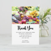 Thanksgiving Vakantie Herfst Oogst Tafel Bedankkaart (Staand voorkant)