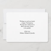 Thanksgiving Vakantie Herfst Oogst Tafel Feestdagenkaart (Achterkant)