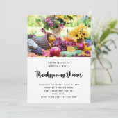 Thanksgiving Vakantie Herfst Oogst Tafel Kaart (Staand voorkant)