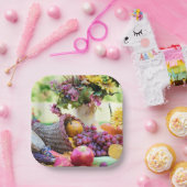 Thanksgiving Vakantie Herfst Oogst Tafel Papieren Bordje (Feest)