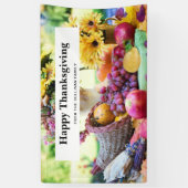 Thanksgiving Vakantie Herfst Oogst Tafel Spandoek (Verticaal)
