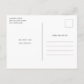 Thanksgiving Vakantie Herfst Oogst Tafel Uitnodiging Briefkaart (Achterkant)