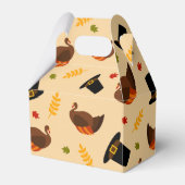 Thanksgiving Vakantie kalkoen diner party box Bedankdoosjes (Voorkant Zijde)