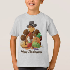 Thanksgiving Vakantie kalkoen kinder t-shirt