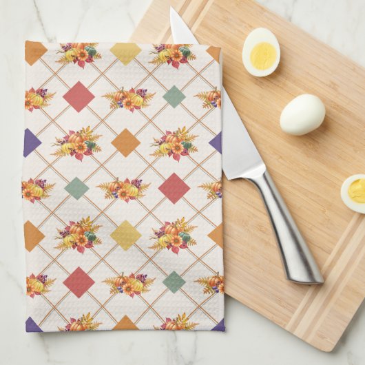 Thanksgiving Vakantie Keuken Handdoek (Quarter Fold)