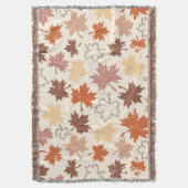 Thanksgiving vakantie ontwerp, herfst esdoorn blad deken (Voorkant Verticaal)