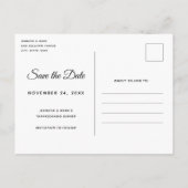 Thanksgiving Vakantie Oogst Tafel Save the Date Uitnodiging Briefkaart (Achterkant)