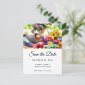 Thanksgiving Vakantie Oogst Tafel Save the Date Uitnodiging Briefkaart (Staand voorkant)