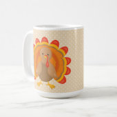 Thanksgiving Vakantie Serie 15 oz Klasse Mok (Voorkant links)