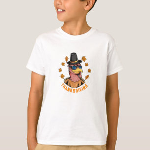 Thanksgiving Vakantie Turkije Dragen Zonnebril T-shirt