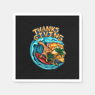 Thanksgiving vakantie turkije rijden een surf boor servet