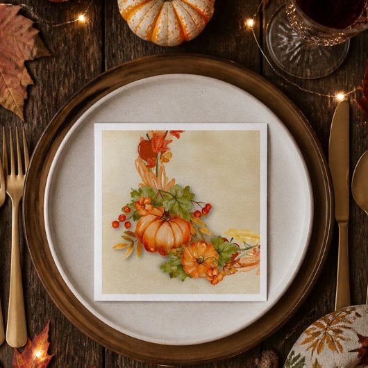 Thanksgiving-vakantiedag servetten van papier