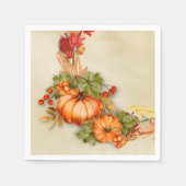 Thanksgiving-vakantiedag servetten van papier (Voorkant)
