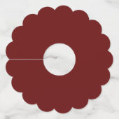 Thanksgiving Vakantiedagen Dinner Cranberry Sauce Wijnglaslabel (Achterkant)